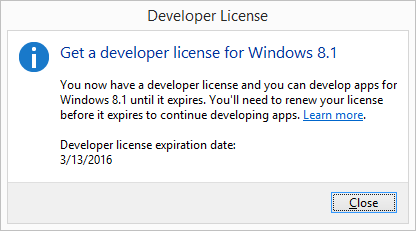 Windows 8 1 Show Windowsdeveloperlicenseregistration Autoit